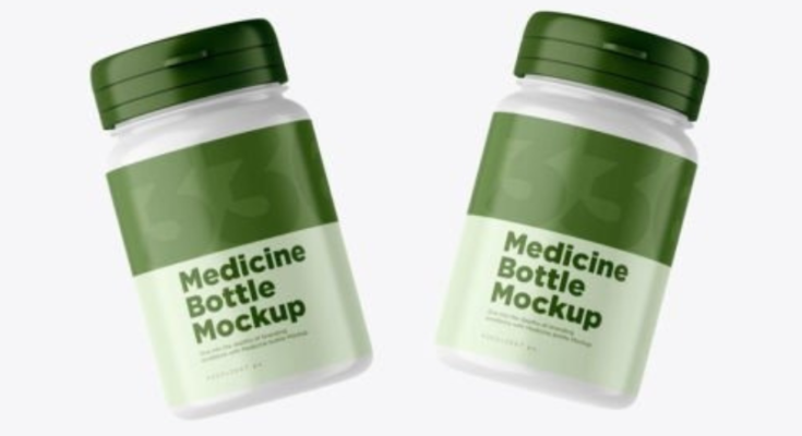 Medicine Bottle PSD Mockup