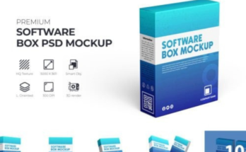 This is Premium Software Box Mockup