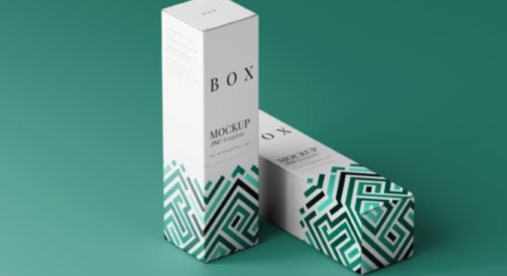 The Slim Tall Box Mockups Download