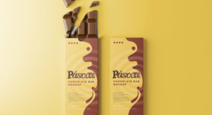 Chocolate Bar Packaging Mockups