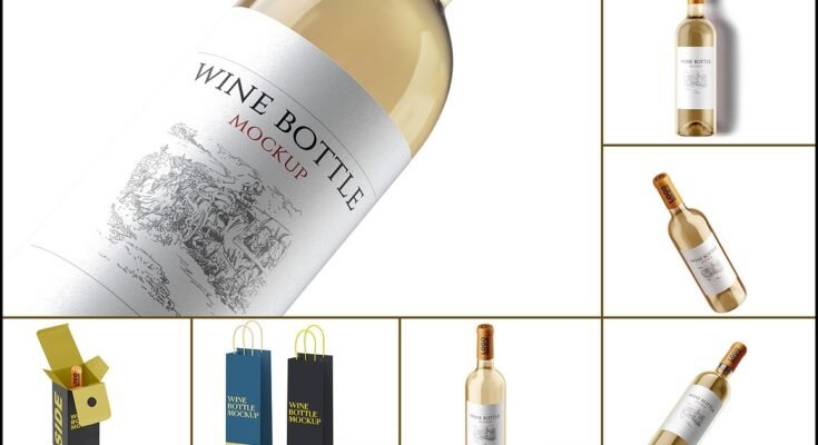 Wine Bottle Mockup