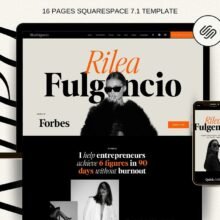 Bold Squarespace Website Template
