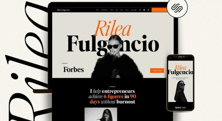 Bold Squarespace Website Template