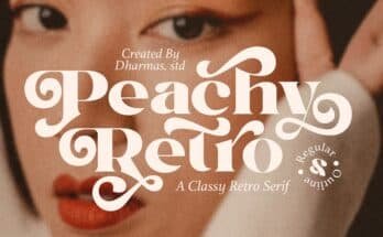 Peachy Retro - Modern Retro Serif