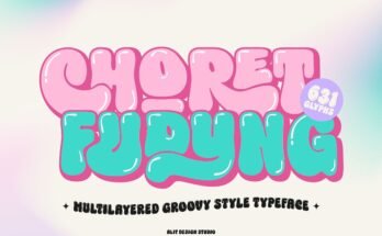 Choret Fudyng Bubble Typeface