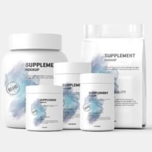 Supplement /Protein Jar Label Mockup