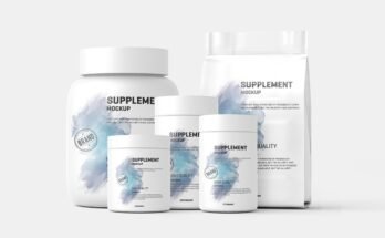 Supplement /Protein Jar Label Mockup