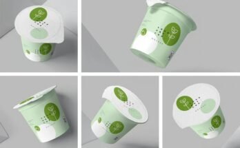 Yogurt Cup Mockups