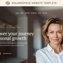 Coaching Website for Squarespace