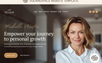 Coaching Website for Squarespace